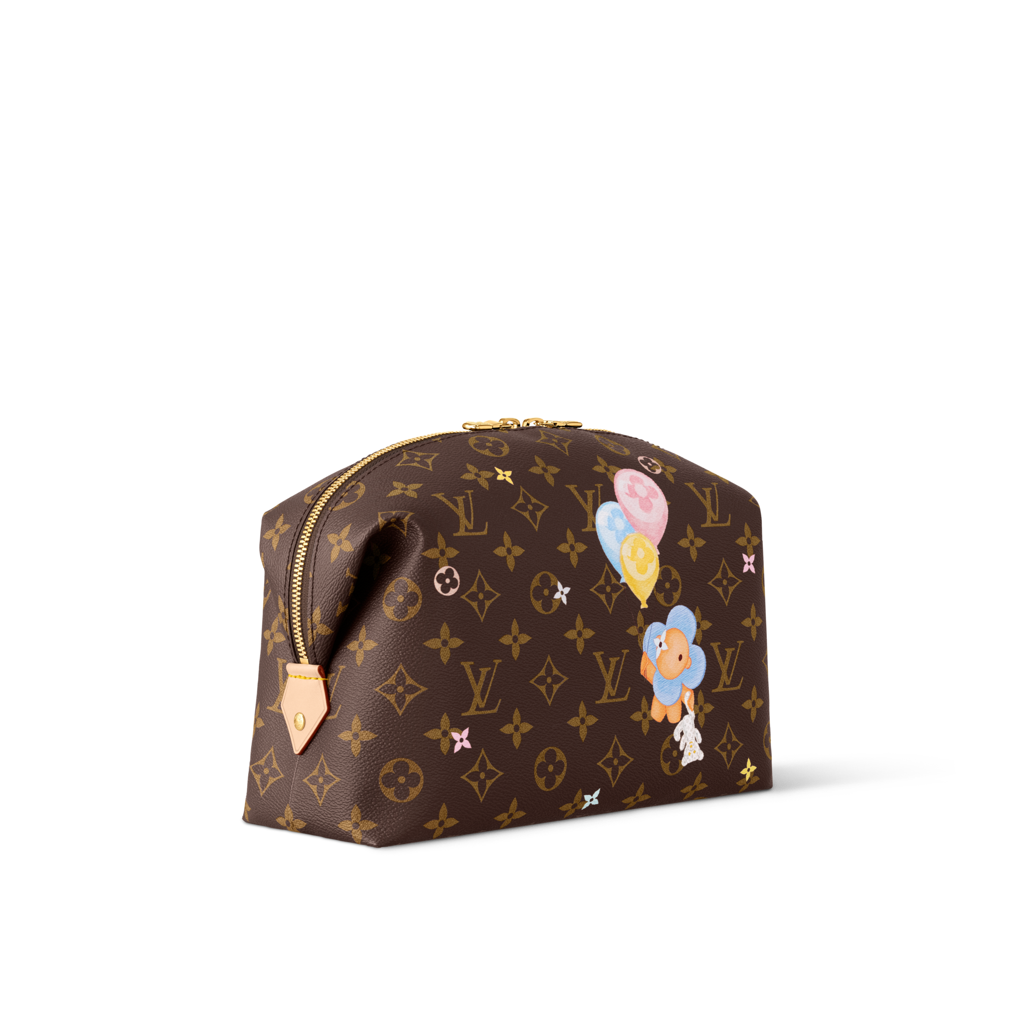 LOUIS VUITTON モノグラム ポーチ ブラウン ピンク ルイヴィトン LOUIS VUITTON ポーチ モノグラム マイクロ